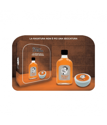 Furbo Orange Cofanetto Sapone da rasatura + Lozione Dopobarba