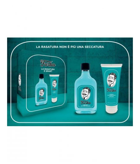Furbo Blu Cofanetto Crema Rasatura Rapida + Lozione Dopobarba Smart