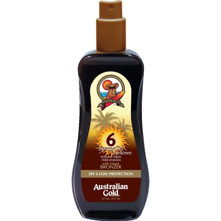 Australian Gold Spray Gel With Bronzer Spf 6 237 Ml