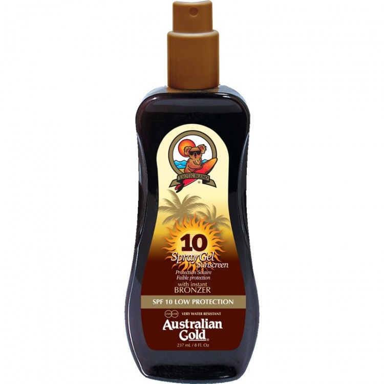 AUSTRALIAN GOLD SPRAY GEL WITH BRONZER SPF 10 237 ML AUSTRALIAN GOLD SPRAY GEL WITH BRONZER SPF 10 237 ML