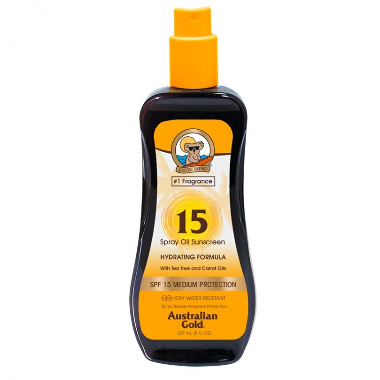 Australian Gold Spray Oil Sunscreen Spf 15 237 Ml