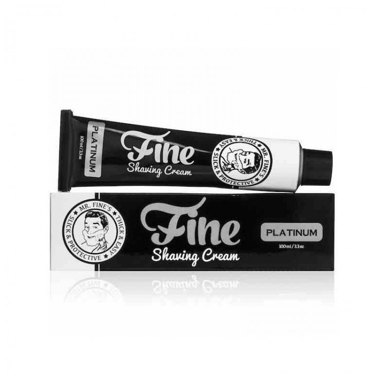 Fine Platinum Shaving Cream Tubo 100 Ml