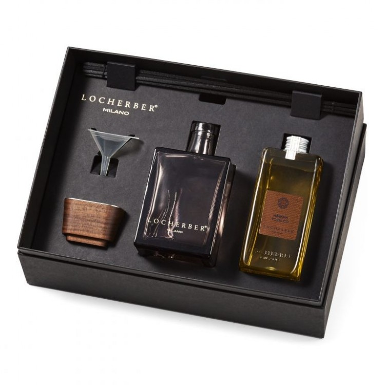 Locherber Diffusore Ambiente Kit Habana Tobacco 500 Ml Completo Con Refill Locherber Diffusore Ambiente Kit Habana Tobacco 500 Ml Completo Con Refill