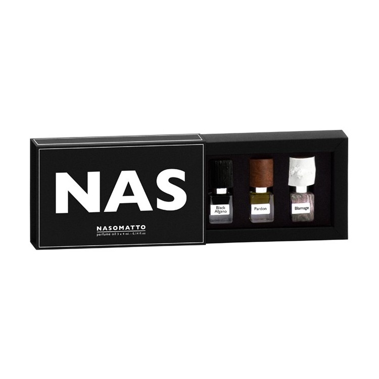 Nasomatto Nas Perfume Oil 3X4 Ml Black Afgano- Pardon- Blamage