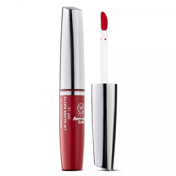 Australian Gold Lip Gloss Matte Spf15 Red 6 Ml