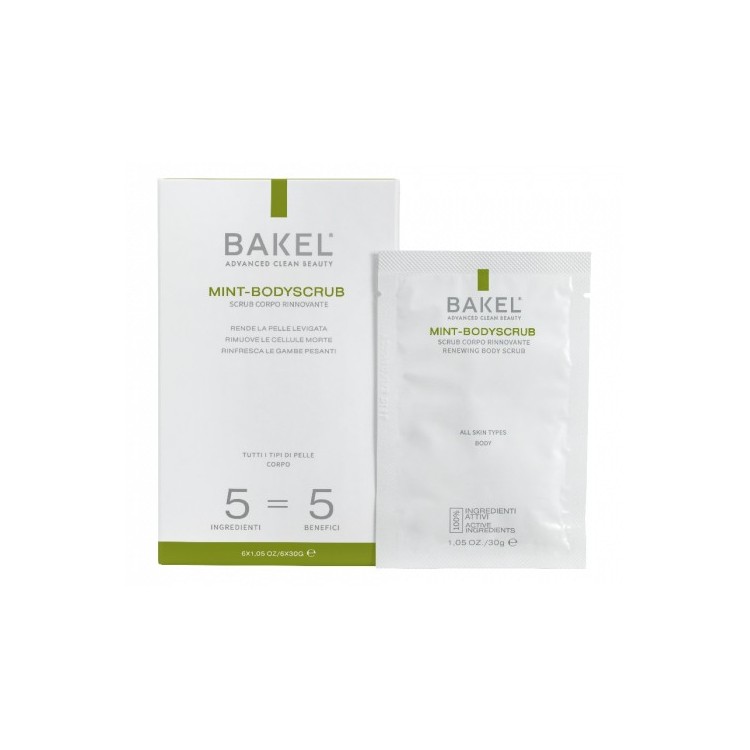 BAKEL MINT-BODYSCRUB 6 X 30 GR BAKEL MINT-BODYSCRUB 6 X 30 GR