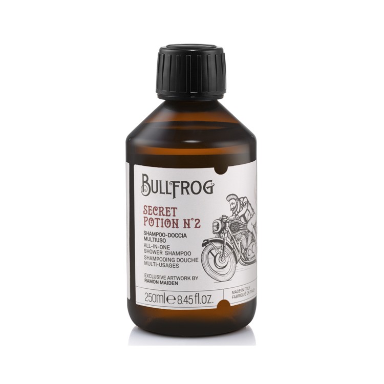 BULLFROG SECRET POTION N°2 SHAMPOO DOCCIA MULTIUSO 250 ML BULLFROG SECRET POTION N°2 SHAMPOO DOCCIA MULTIUSO 250 ML