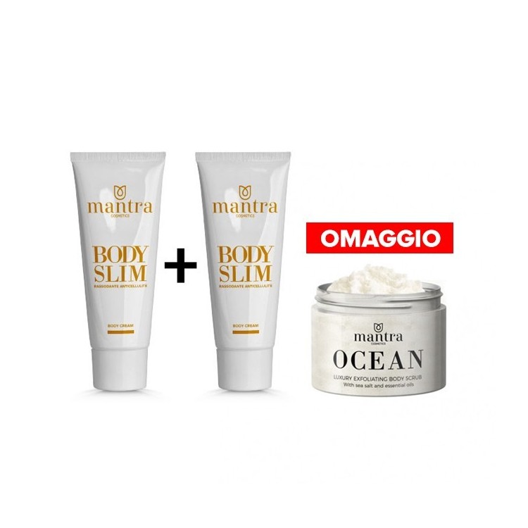 MANTRA COSMETICS 2 BODY SLIM + SCRUB CORPO OCEAN IN OMAGGIO MANTRA COSMETICS 2 BODY SLIM + SCRUB CORPO OCEAN IN OMAGGIO