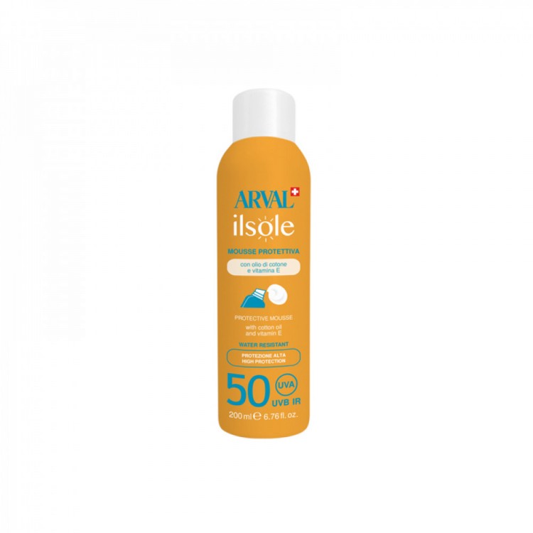 Arval Il Sole Mousse Protettiva Viso/Corpo Spf50 200 Ml Arval Il Sole Mousse Protettiva Viso/Corpo Spf50 200 Ml