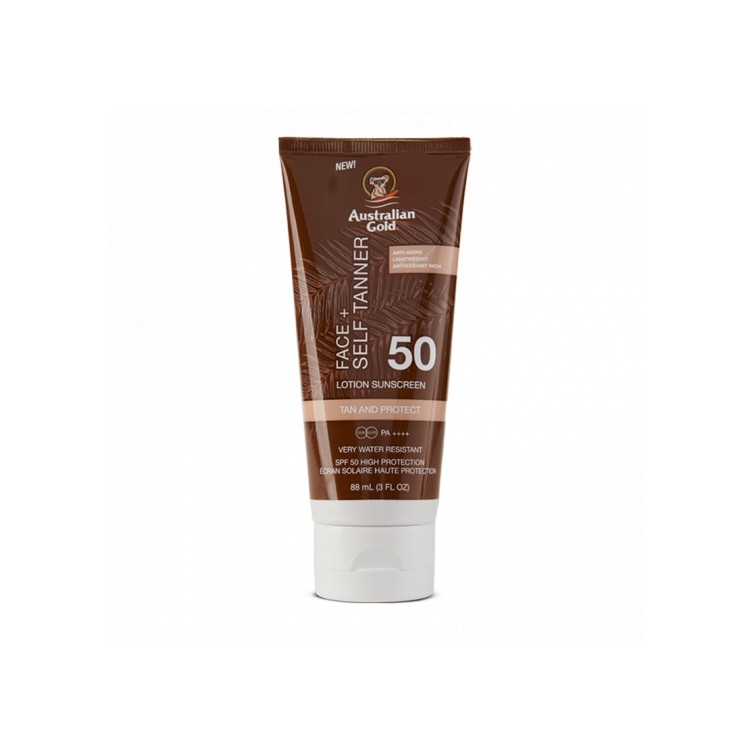 Australian Gold Spf 50 Face+ Self Tanner Lotion 88 Ml Australian Gold Spf 50 Face+ Self Tanner Lotion 88 Ml