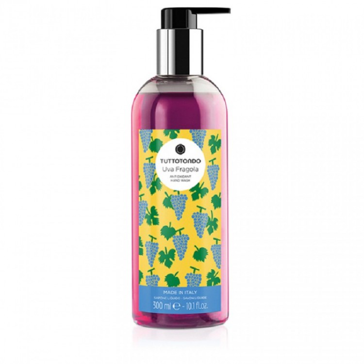 TUTTOTONDO UVA FRAGOLA SAPONE LIQUIDO ANTIOSSIDANTE 300 ML TUTTOTONDO UVA FRAGOLA SAPONE LIQUIDO ANTIOSSIDANTE 300 ML