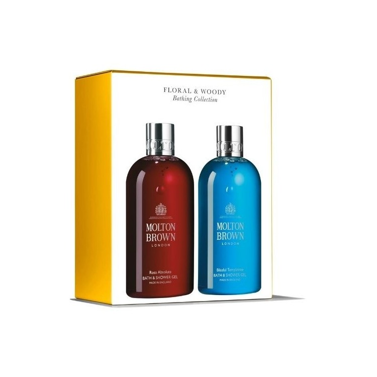 Molton Brown The Gift Floral & Woody Bathing Collection Bagno 300 ml 2pz