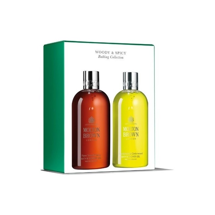 Molton Brown The Gift Woody & Spicy Bathing Collection Bagno 300 ml 2pz