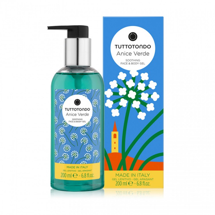 Tuttotondo Anice Verde Soothing Face & Body Gel 200 Ml