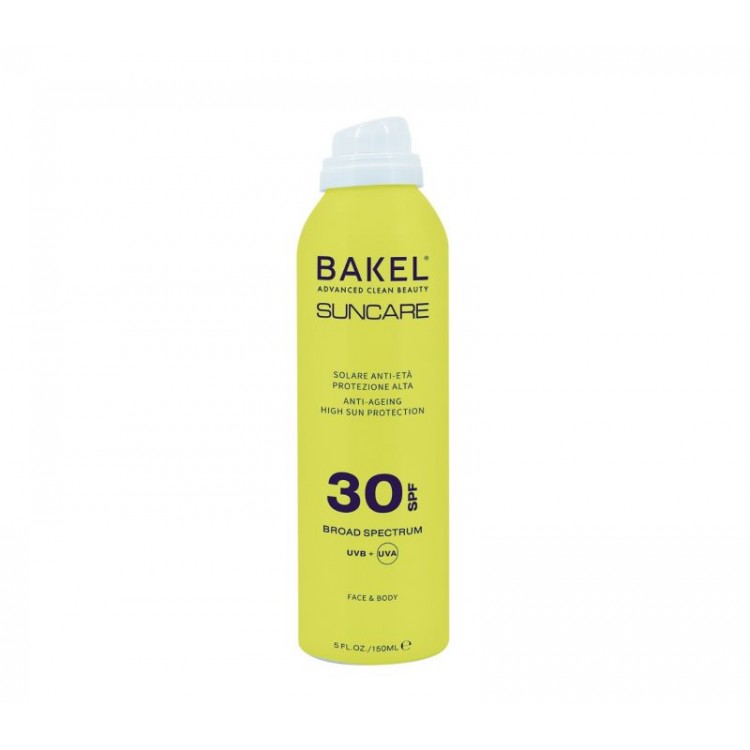 BAKEL SPRAY VISO E CORPO SPF 30 150 ml BAKEL SPRAY VISO E CORPO SPF 30 150 ml