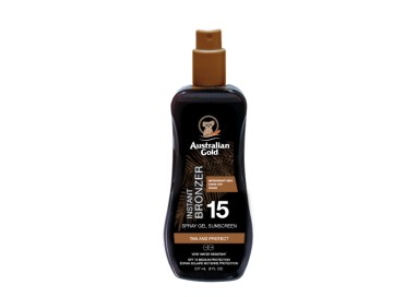 Australian Gold Protection Spray Gel With Bronzer Spf 15 237 Ml