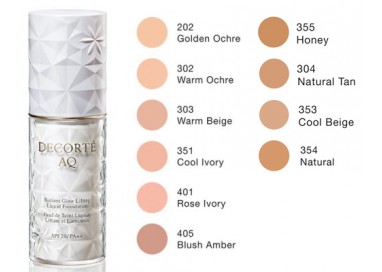 Decortè AQ Base Make up Radiant Glow Lifting Liquid Foundation 353 Cool Beige